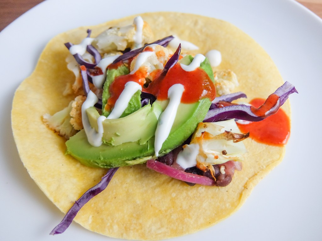 Black Bean and Spicy Cauliflower Tacos